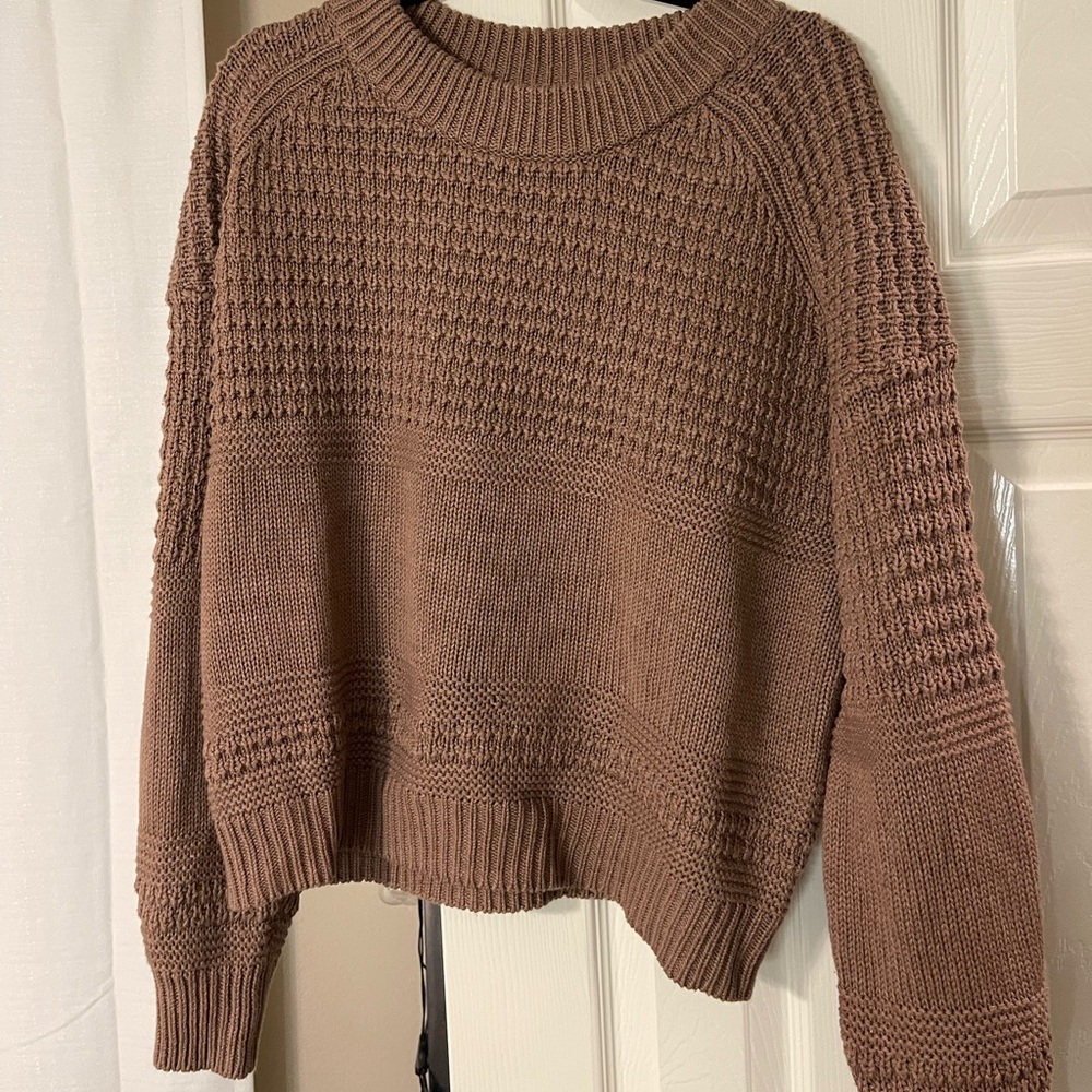 New with tags! From target - brown knitted sweater. So comfy